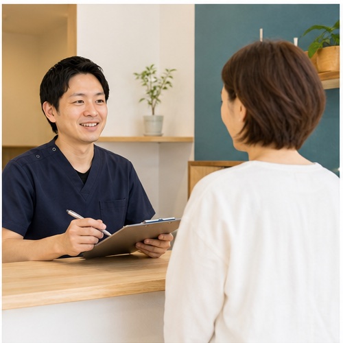 まちかど整体室の受付・相談