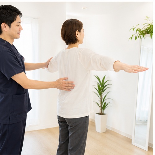 まちかど整体室の姿勢確認